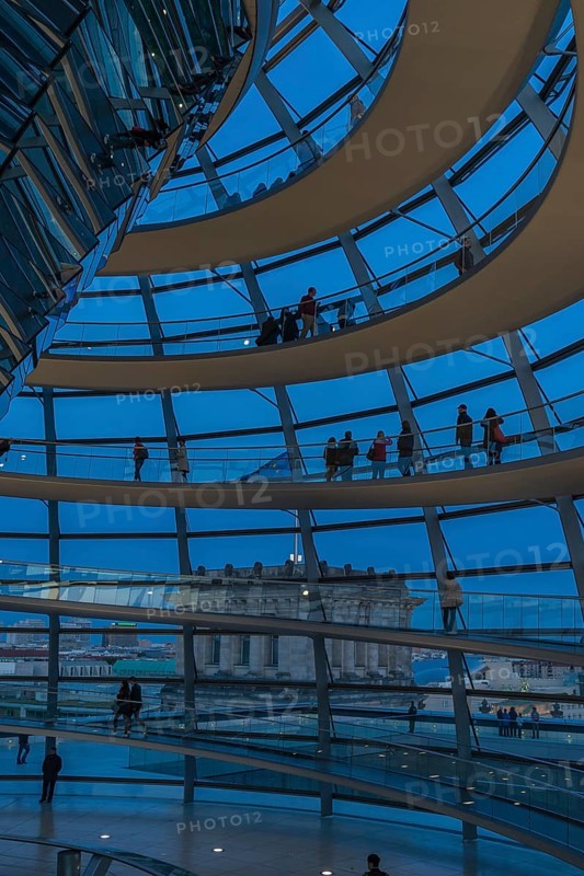 Reichstag dome at dusk