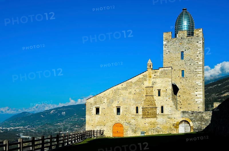 Bishop Castle Leuk with glass dome designed by Mario Botta