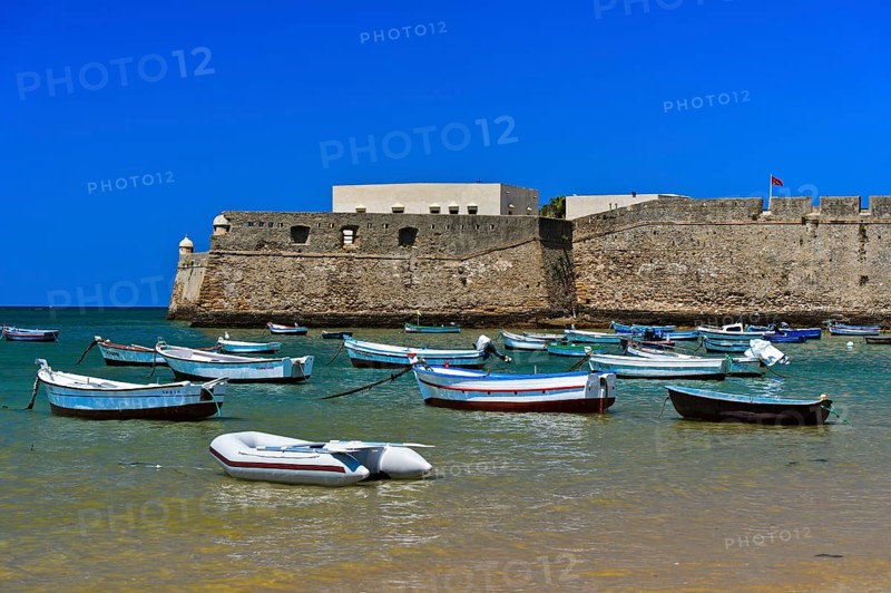 Boats off Santa Catalina Castle
