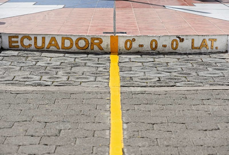 Yellow equator line