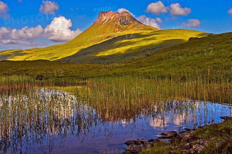 Mountain Stac Pollaidh on Loch Lurgainn