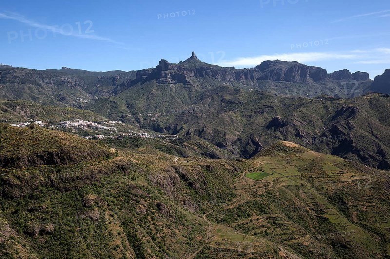 View from Artenara to Tejeda and Roque Nublo