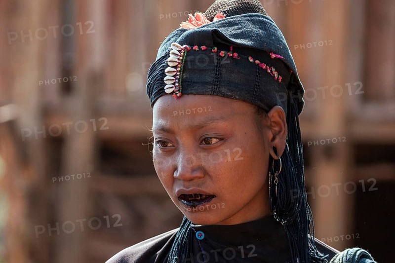Native young woman in typical clothing