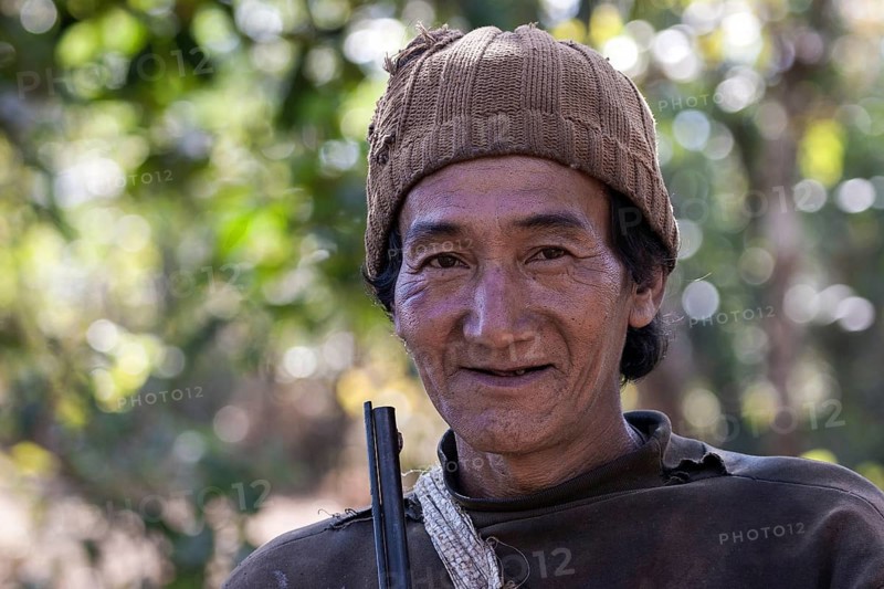 Local man from the tribe of the Lahu in a mountain village near Pin Tauk