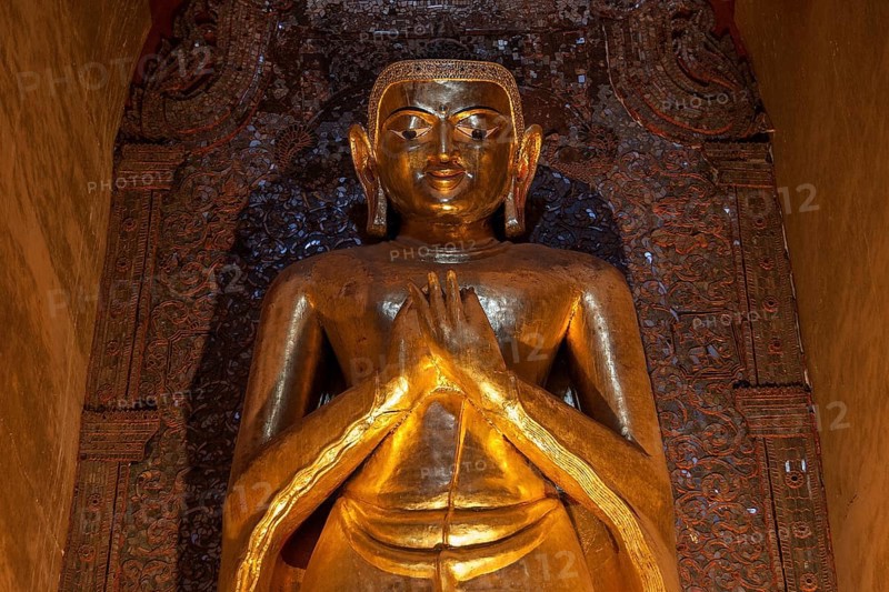 Gilded Buddha statue