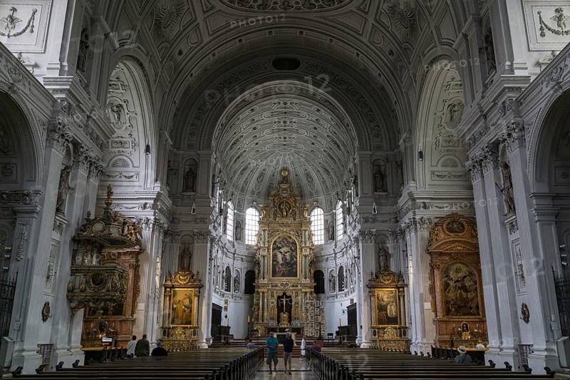 Interior of the Jesuit Church of St. Michael