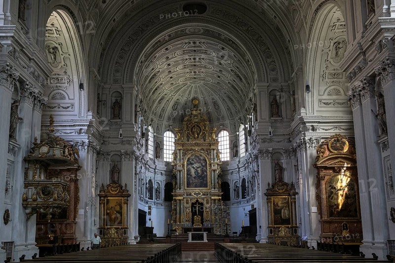 Interior of the Jesuit Church of St. Michael