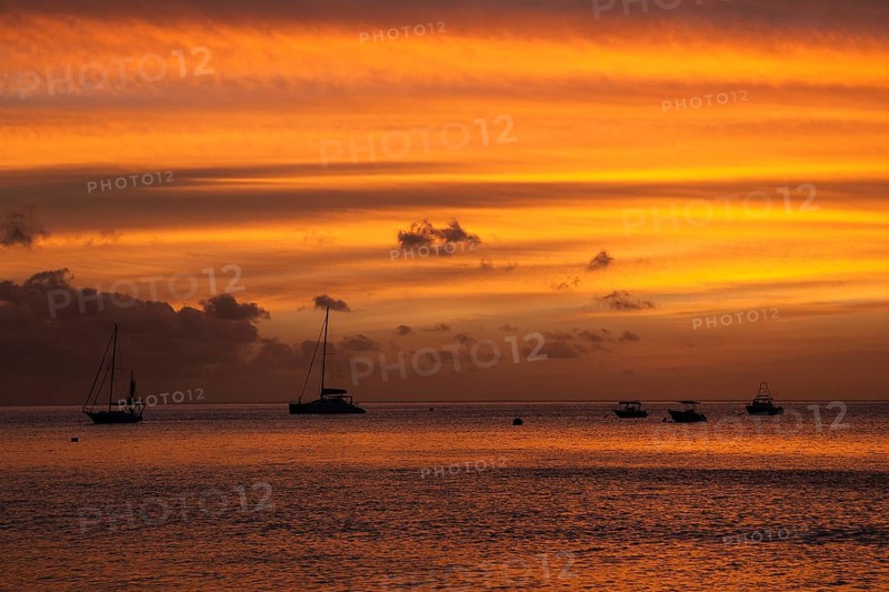 Sunset with clouds