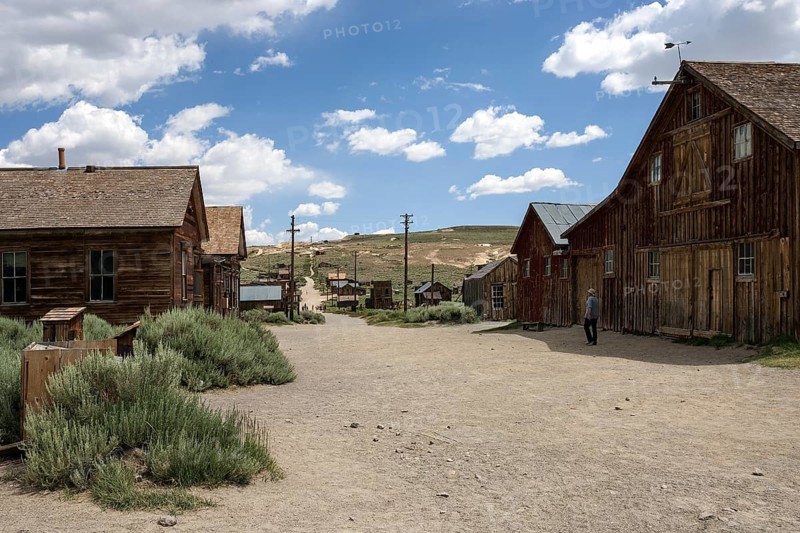 Old street in a ghost town