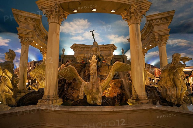 Fountain in forum at Caesars Palace Hotel