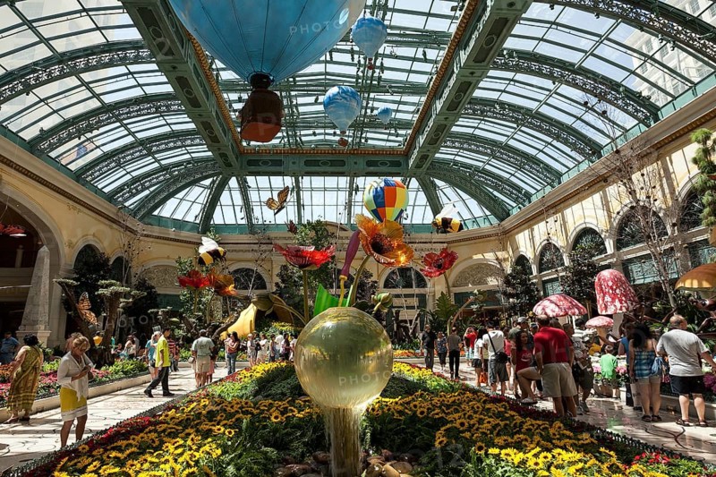 Botanical garden conservatory