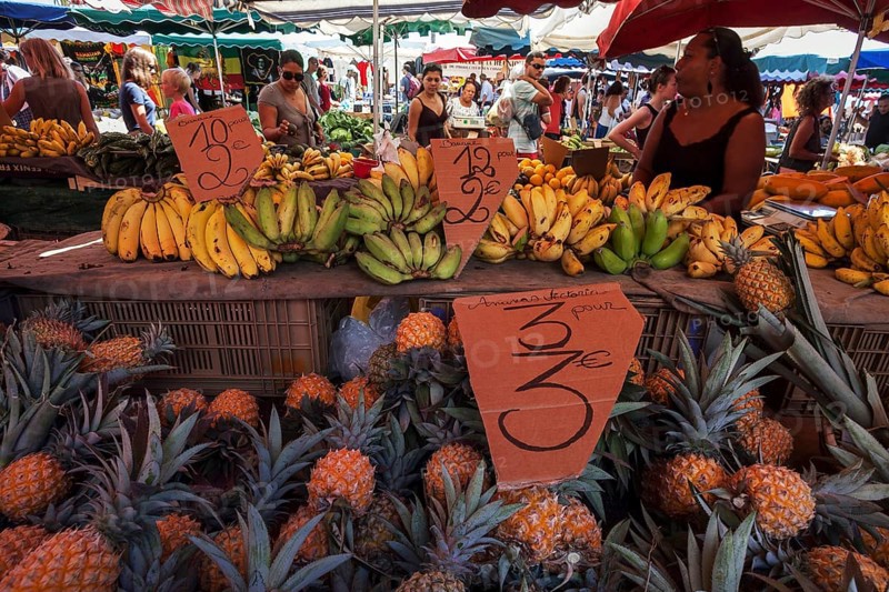Vegetables and fruit for sale