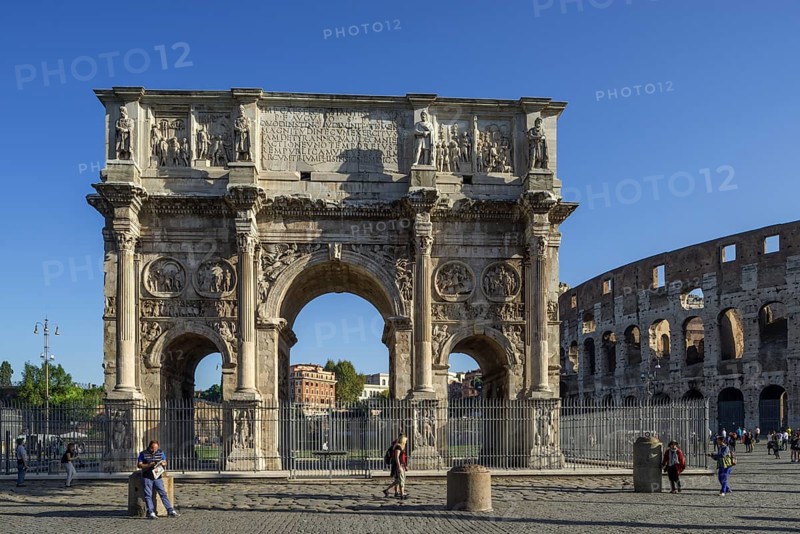 Arch of Constantine and Colosseum