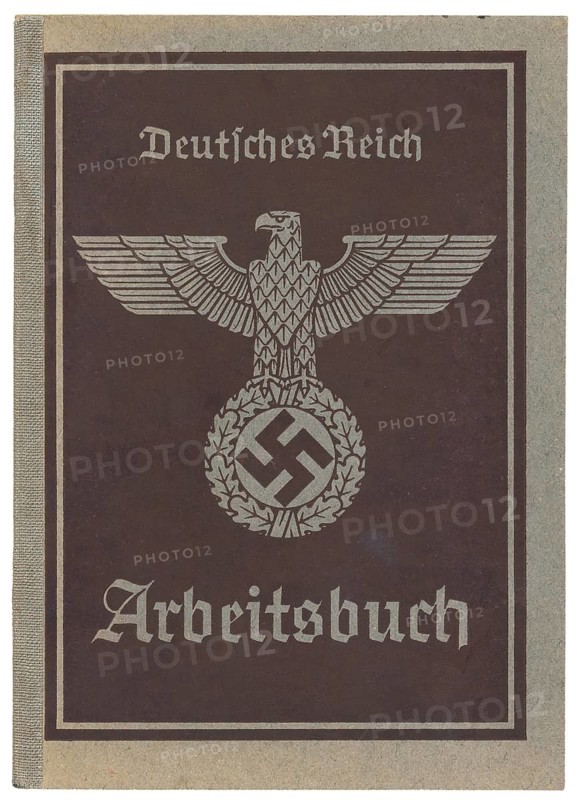 Workbook from Nazi Germany in 1940