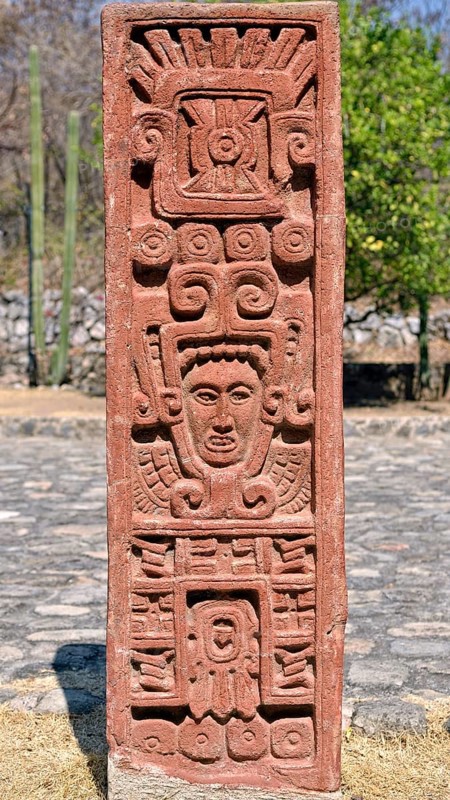 Stone stele at Museo de Sitio