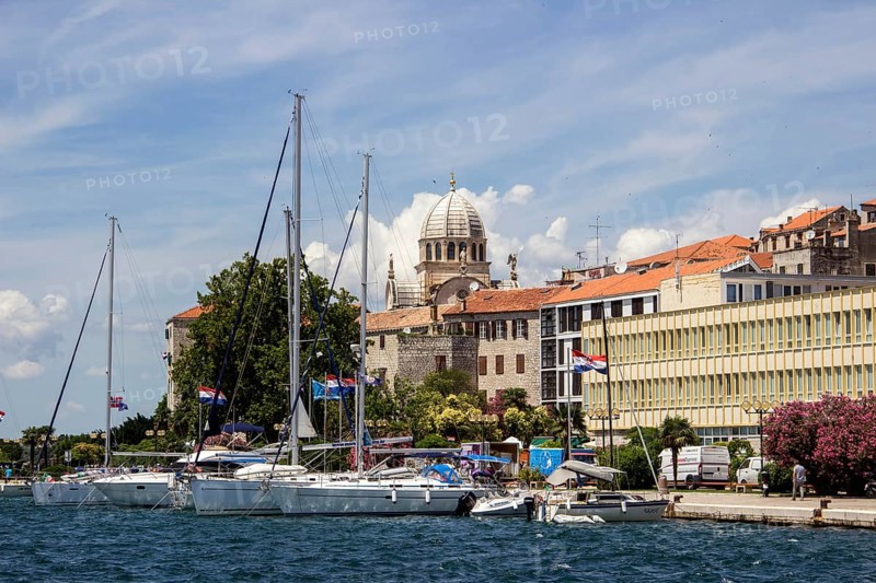 Sailboats in the harbor