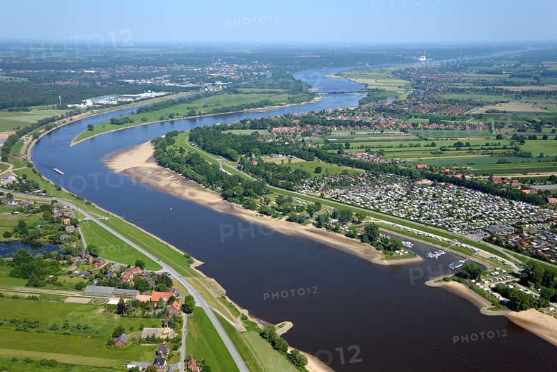 River Elbe near Altengamme and Geesthacht