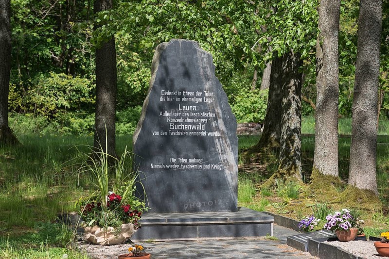 Memorial stone of slate with inscription