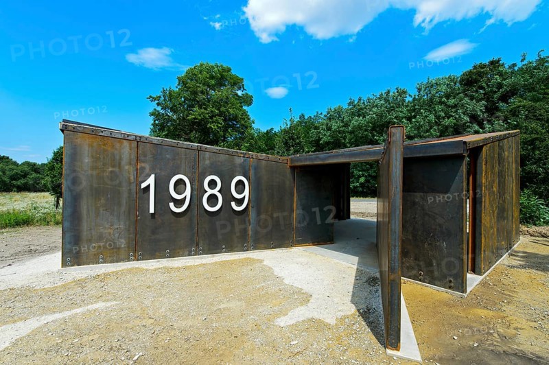 Exhibition hall in memory of the 30th anniversary of the Pan-European Picnic on 19 August 1989 at the former Iron Curtain on the border between Hungary and Austria