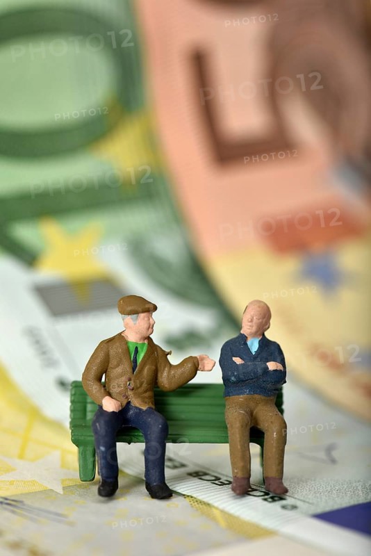 Pensioners on a bench