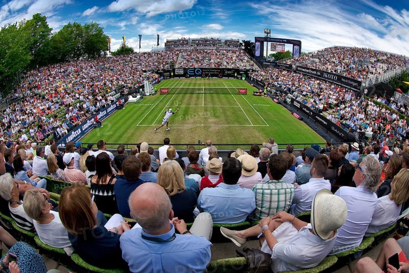 Spectators in the stands at the Centre Court
