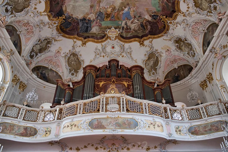 Organ gallery with organ by Johann Philipp Stumm