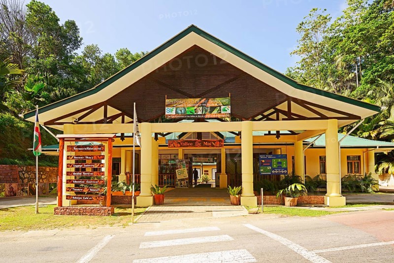 Entrance to the Vallee de Mai National Park