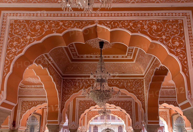 Audience hall Diwan-I-Khas in Chandra Mahal City Palace