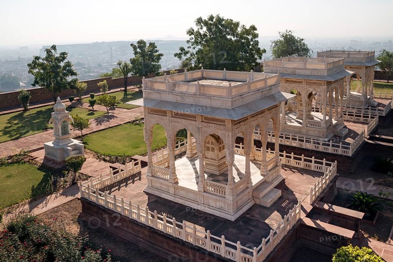 Garden of Jaswant Thada Mausoleum