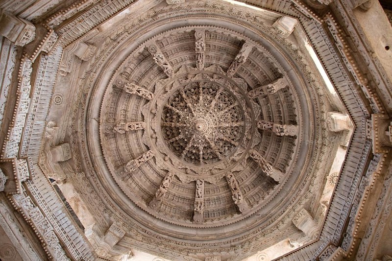 Ceiling in the Marble Temple Seth Anandji Kalayanji Pedhi