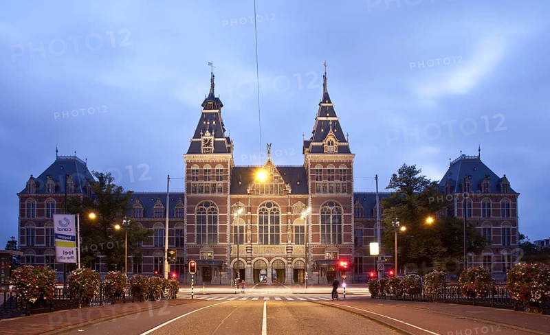 Rijksmuseum museum at twilight