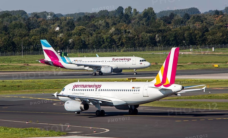 Eurowings Airbus A320 on the runway