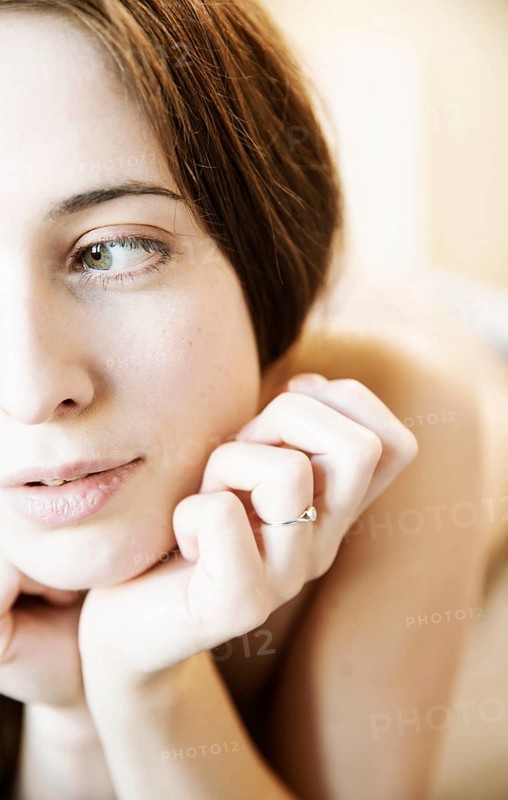Portrait of a sensual young woman