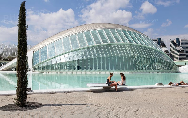 City of Arts and Sciences with the Hemisferic IMAX cinema