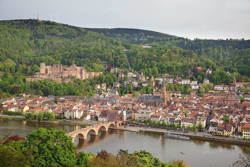 View over the city from the Philosophenweg