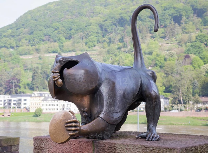 Bridge Monkey sculpture