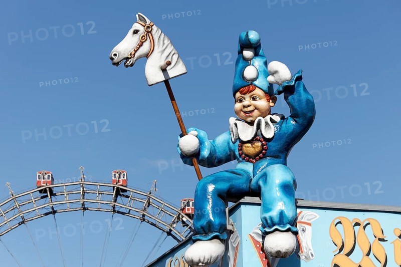 Clown with hobbyhorse
