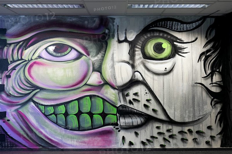 Bizarre face