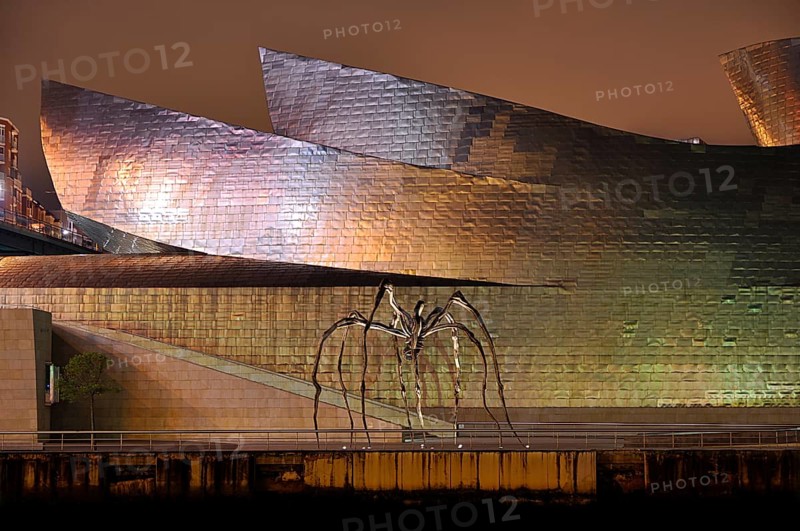 Guggenheim Museum at night