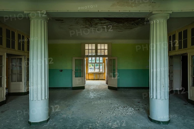 Hall in the former russischen officer barracks in Wunsdorf
