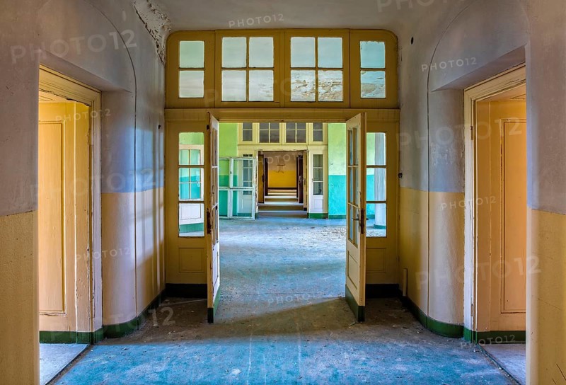 Hall in the former Russian officer barracks in Wunsdorf
