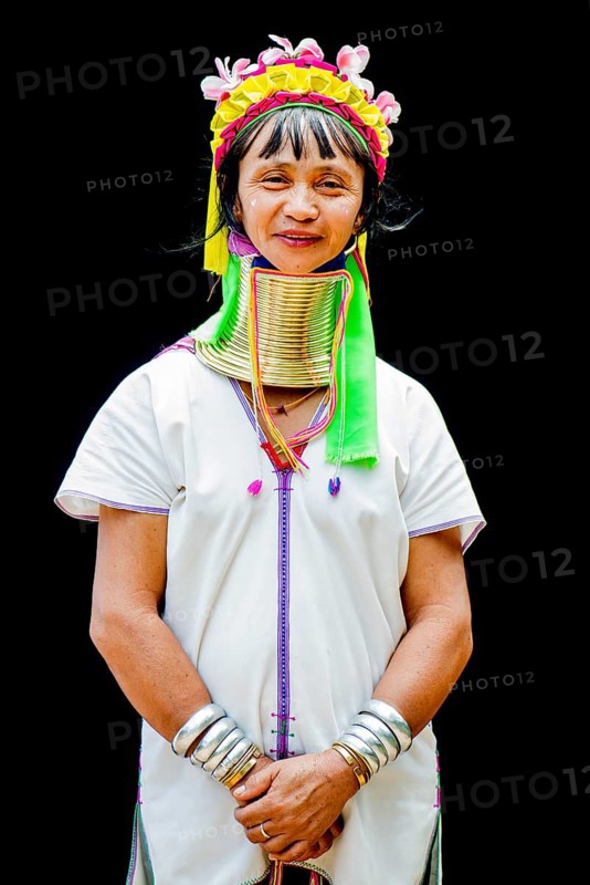 Senior Kayan hill tribe woman