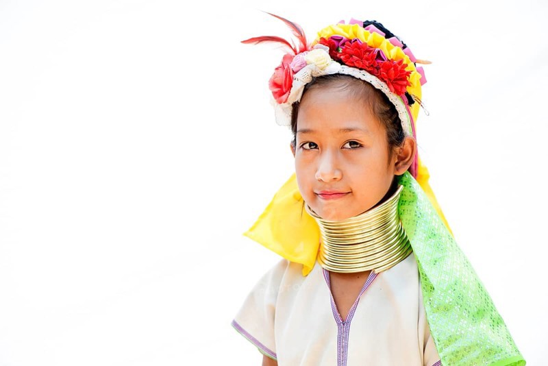 Kayan hill tribe girl