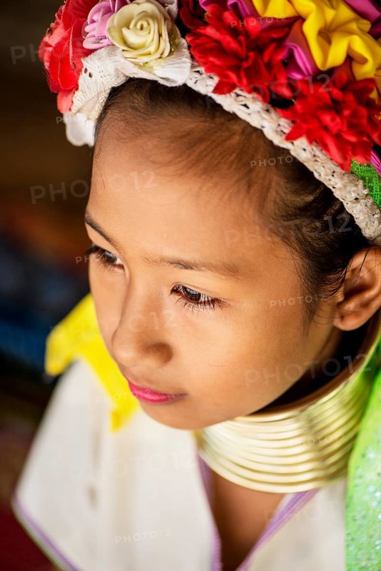 Girl of the Kayan tribe