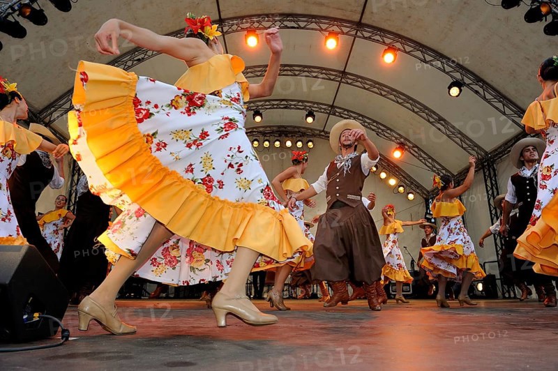 Folklore group Sentiemento Criollo dancing Tango
