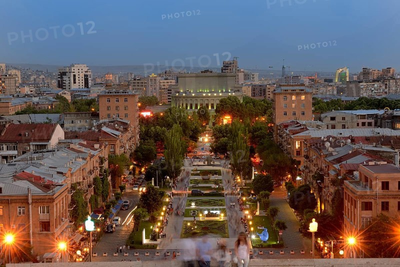 View from the cascade to Yerevan