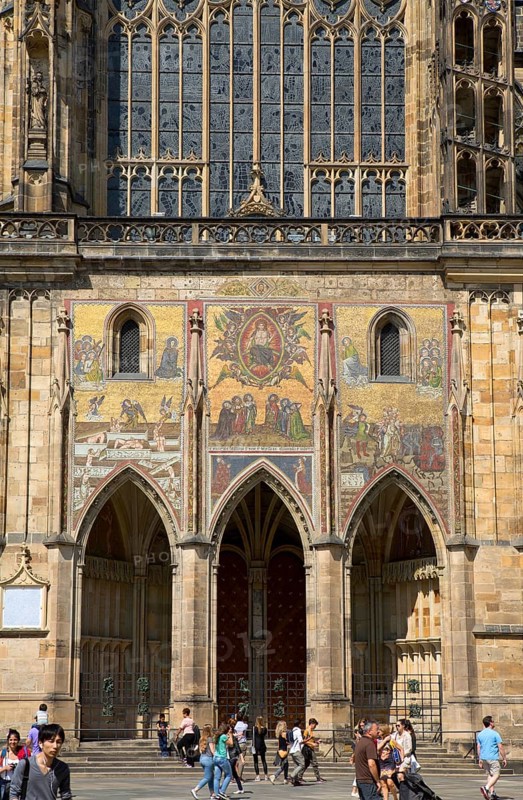 Last Judgement mosaic on entrance portal