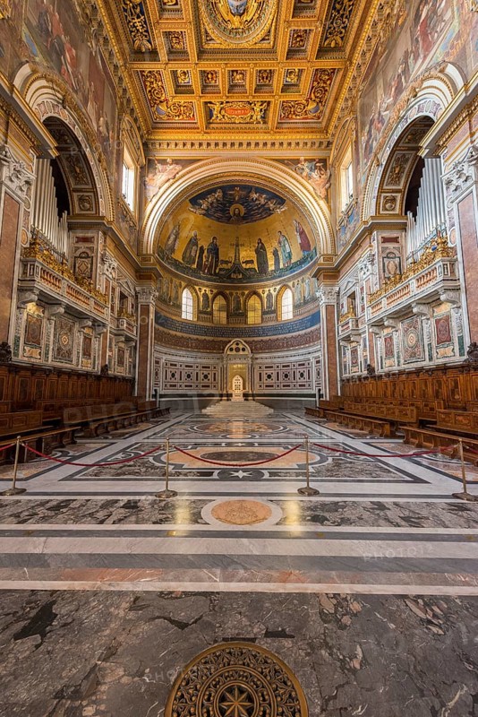 Inside the Archbasilica of St. John Lateran