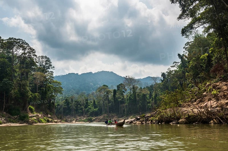 Boat on Tembeling River