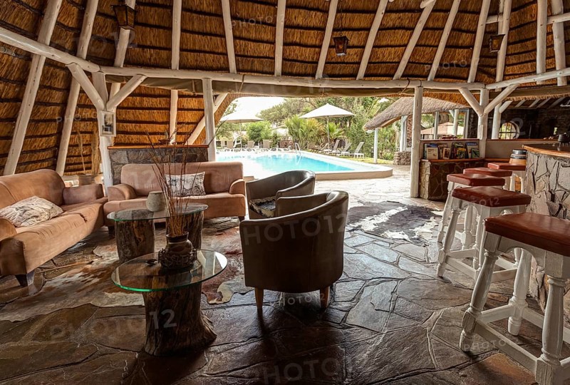 Bar in the Elegant Farmstead hotel in Okahandja